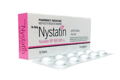 NYSTATIN BP 500000IU X 30 TABS
