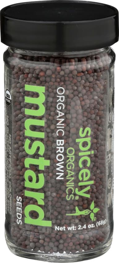 SPICELY ORGANICS BROWN MUSTARD SEEDS