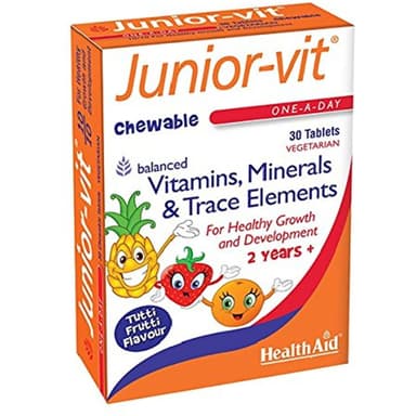 HEALTH AID JUNIOR-VIT CHEWABLE 2 YRS+ X30 TABS