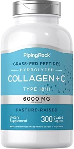 PIPING ROCK COLLAGEN + VITAMIN C X 300 COATED CAPLETS