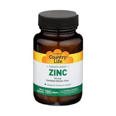 COUNTRY LIFE CHELATED ZINC 50MG X 100 TABS