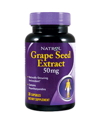 NATROL GRAPE SEED EXTRACT 50MG X 30 CAPS