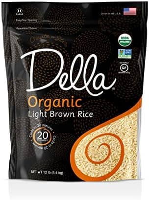 DELLA ORGANIC LIGHT BROWN RICE-5.4KG