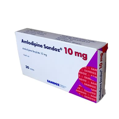 AMLODIPINE SANDOZ 10MG X 30 TABS