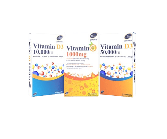 NHP Vitamin D3 10,000IU 30 tablets