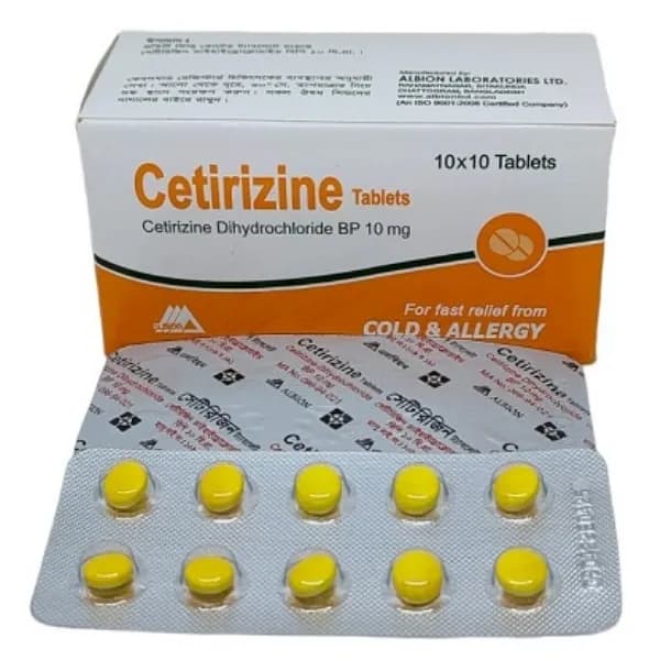 GET-Z 10 - CETRIZINE TABLETS 10MG PER SACHET