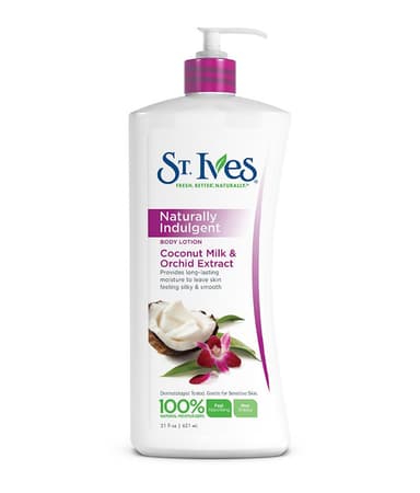 ST. IVES BODY LOTION(NATURALLY INDULGENT/SOFETENING) 621ML