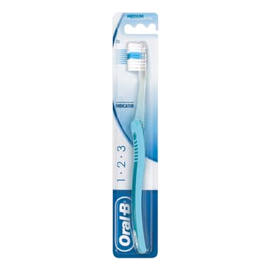 ORAL -B 1.2.3 INDICATOR TOOTHBRUSH(M)