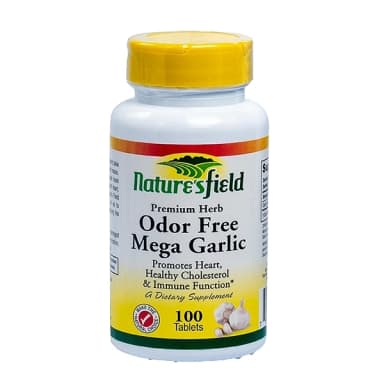 Nature's field odor free mega garlic