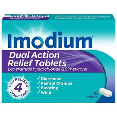 IMODIUM DUAL ACTION RELIEF TABLETS
