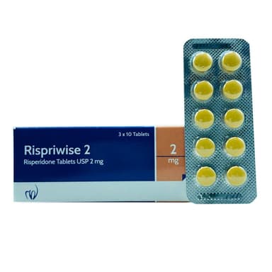 RISPRIWISE RISPERIDONE 2MG X 30 TABS