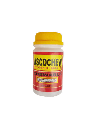 ASCOCHEW VITAMIN C ORANGE X 100 TABS