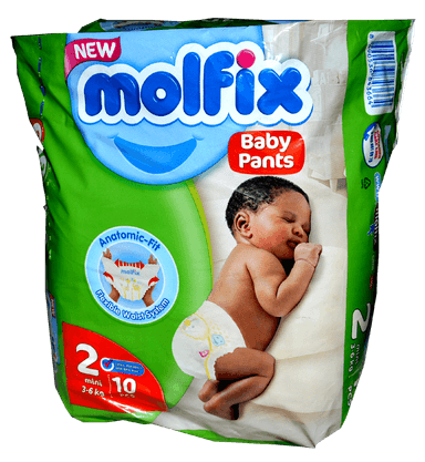 MOLFIX PAMPERS 2 BY 10 PIECES