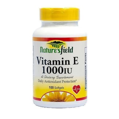 NATURE'S FIELD VIT E 1000IU X 100 SOFTGELS