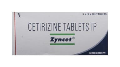 ZYNCET CERTIRIZINE X 10 TABS