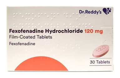 DR REDDYS FEXOFENADINE HYDROCHLORIDE 120MG