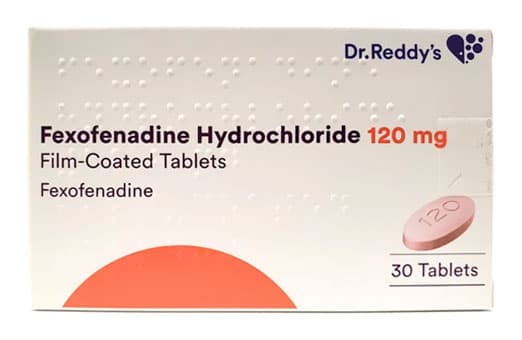 DR REDDYS FEXOFENADINE HYDROCHLORIDE 120MG