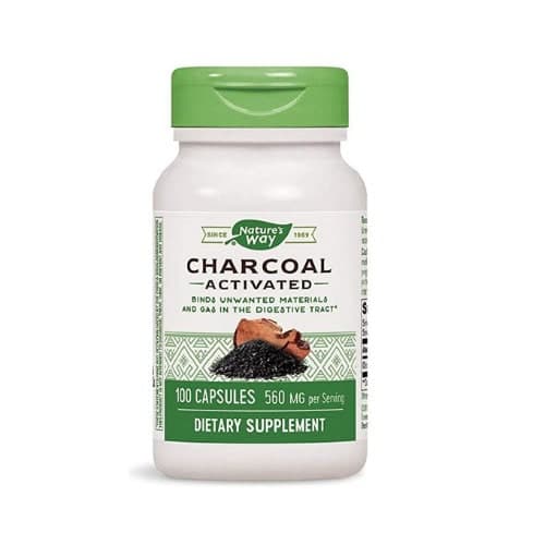 NATURE'S WAY ACTIVATED CHARCOAL 560MG X 100 CAPS
