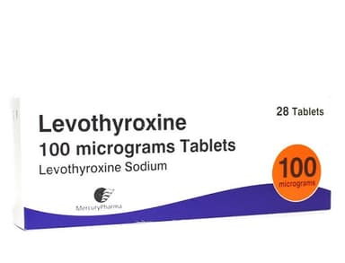 MercuryPharma Levothyroxine 100mcg 28 tablets pack