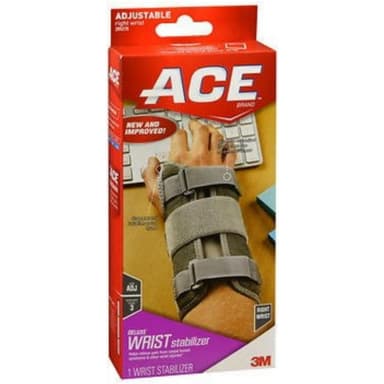 ACE DELUXE RIGHT WRIST STABILIZER ADJUSTABLE BRACE