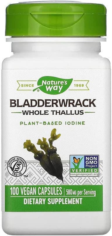 NATURE'S WAY BLADDERWRACK 580MG X 100 VEG CAPS