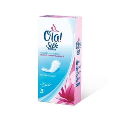 OLA SILK THIN LACE PANTY LINERS DELICATE FLOWER