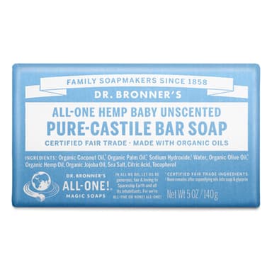 DR. BRONNER'S HEMP BABY BAR SOAP 140G