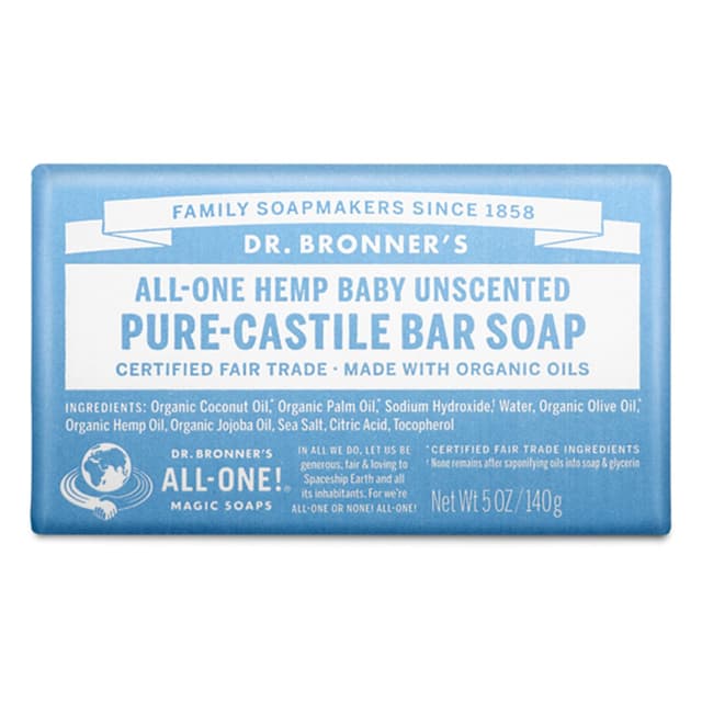 DR. BRONNER'S HEMP BABY BAR SOAP 140G
