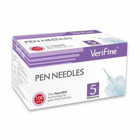 VERIFINE PEN NEEDLES 32G X 5MM