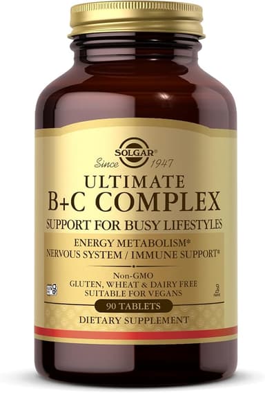 SOLGAR ULTIMATE B+C COMPLEX FORMULAR X 90 TABS