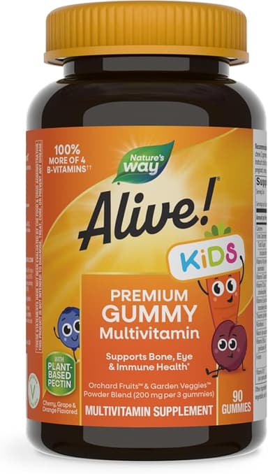 NATURE'S WAY ALIVE GUMMIES FOR CHILDREN X 90 GUMMIES