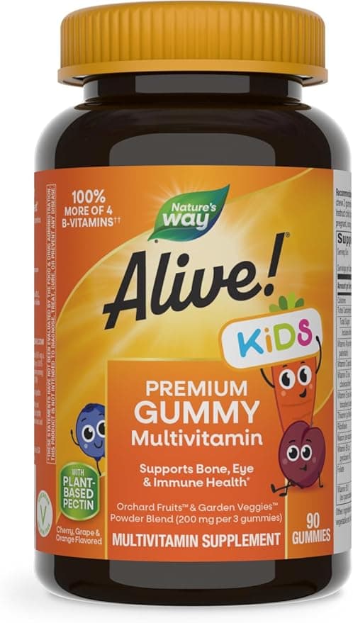NATURE'S WAY ALIVE GUMMIES FOR CHILDREN X 90 GUMMIES