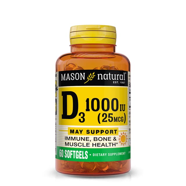 MASON VITAMIN D3 25MCG X 60 TABS