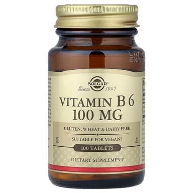 SOLGAR VITAMIN B6 100MG X 100 TABS