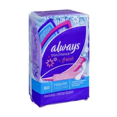 ALWAYS FRESH INCREDIBLY THIN DAILY LINER X 60 PCS