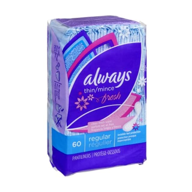 ALWAYS FRESH INCREDIBLY THIN DAILY LINER X 60 PCS