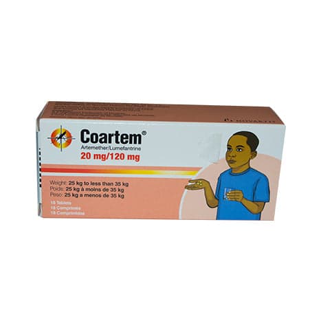 COARTEM 20MG/120MG X 18 TABS