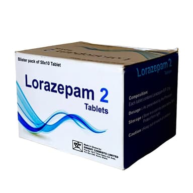 Ernest chemists Limited Lorazepam 2mg 50 tablets pack