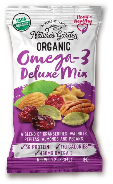 NATURES GARDEN ORGANIC TRAIL-MIX - OMEGA 3