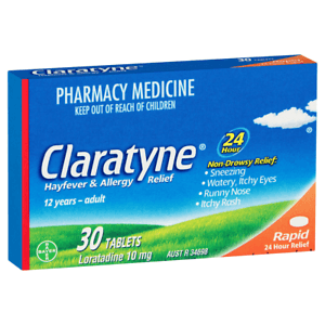 CLARITYNE 10MG X 30 TABS