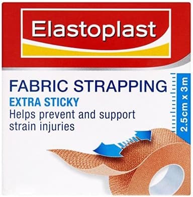 ELASTOPLAST 5 X FABRIC STRAPPING 2.5CM X 3M