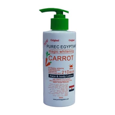 Purec Egyptian Magic Whitening carrot face and body lotion 300ml