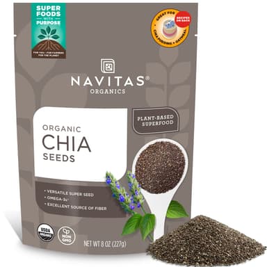 NAVITAS ORGANICS CHIA SEEDS - 227G 80Z