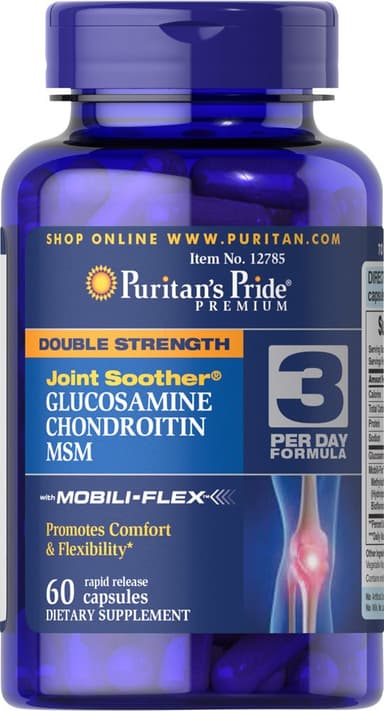 PURITAN'S PRIDE JOINT SOOTHER GLUCOSAMINE CHONDROITIN MSM X 60 CAPS