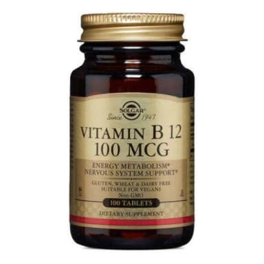 SOLGAR SUBLINGUAL METHYLCOBALAMIN(VITAMIN B12) 100MCG X 100 TABS
