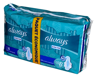 ALWAYS ULTRA THIN X14 EXTRA LONG(BLUE)