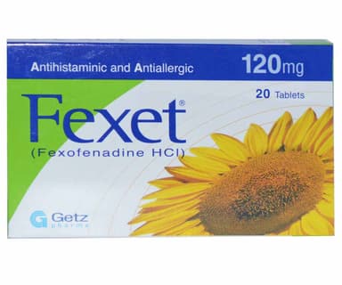 FEXET FEXOFENADINE TABLETS - 120MG