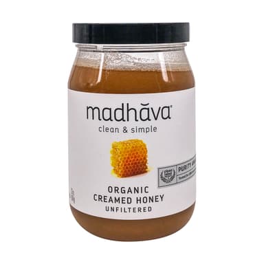 MADHAVA ORGANIC AMBER HONEY - 22OZ