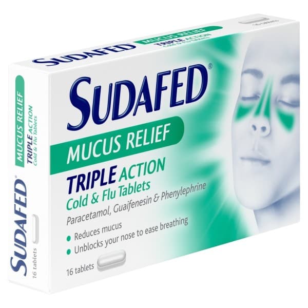 SUDAFED MUCUS RELIEF TRIPLE TAB