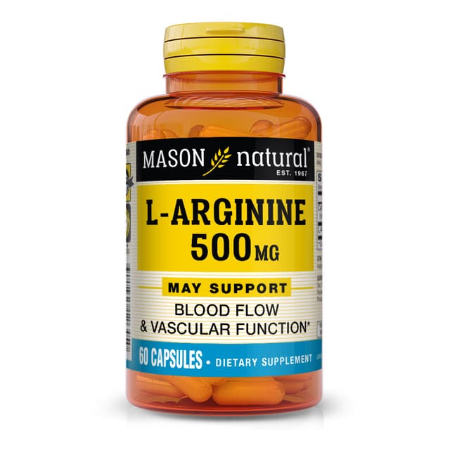 Mason Natural L-Arginine 500mg 60 tablets